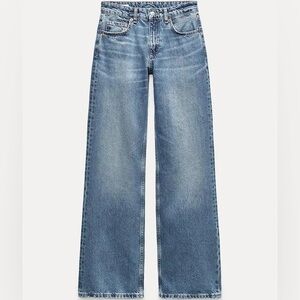 Zara women’s full length TRF mid-rise wide leg jeans NEW WITHOUT TAGS